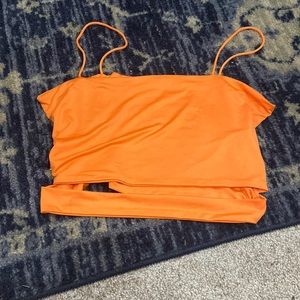 Orange tank top